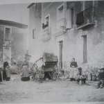 Combaillaux en 1914, place de l'église